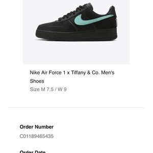 SOLD Nike Tiffany &Co Air Force 1